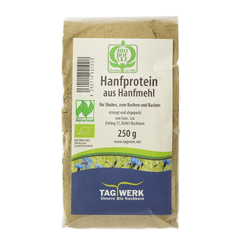 TAGWERK Hanfprotein aus Hanfmehl vom Biohof Lex - Produktbild