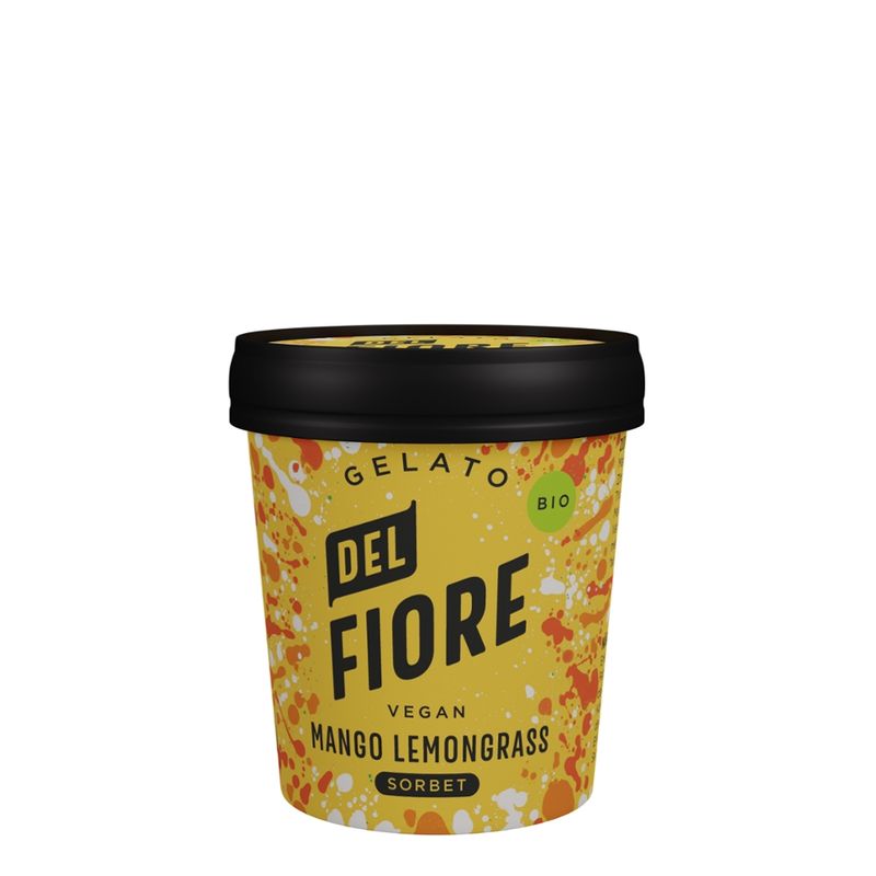 Del Fiore Gelato 130ml Del Fiore Gelato Bio Mango und Lemongrass Sorbet - Produktbild