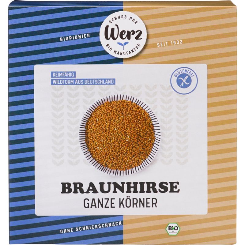 Naturkornmühle Werz Braunhirse, ganze Körner, keimfähig,  glutenfrei - Produktbild