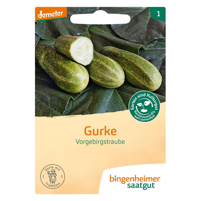Bingenheimer Saatgut Vorgebirgstrauben - Einlegegurke (Saatgut) - Produktbild