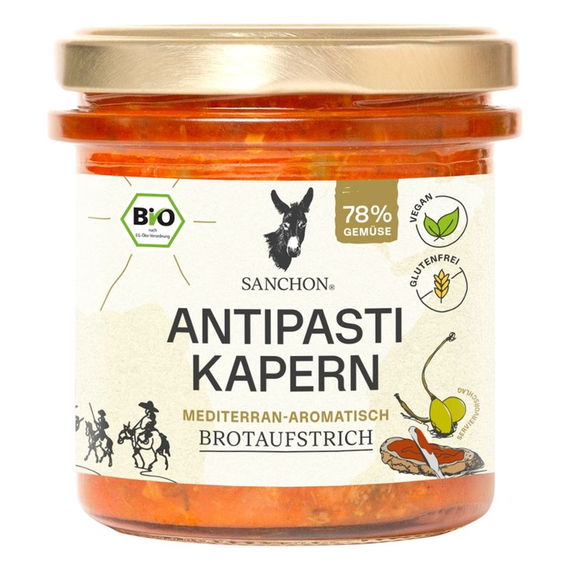 Sanchon BA Brotaufstrich Antipasti Kapern, 150 g, SANCHON, bio - Produktbild