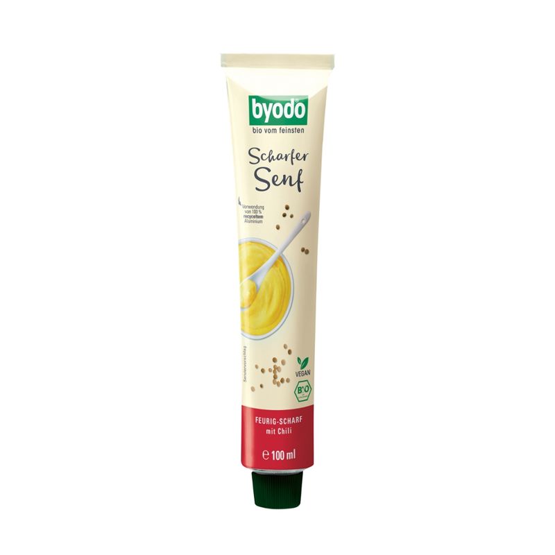Byodo Byodo Hot Mustard in a tube, 100ml - Produktbild