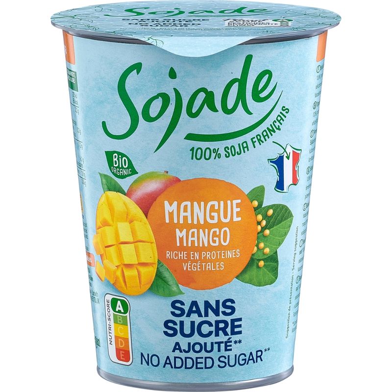 Sojade Bio Soja-Alternative zu Joghurt Mango ohne Zuckerzusatz - Produktbild