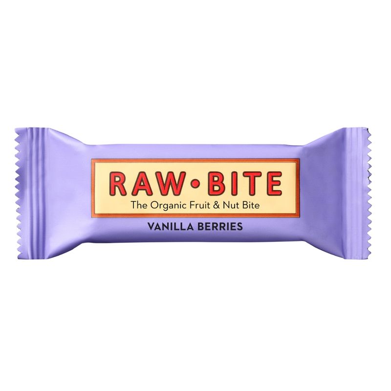 Raw Bite Raw Bite Vanilla Berries Riegel 50g - Produktbild