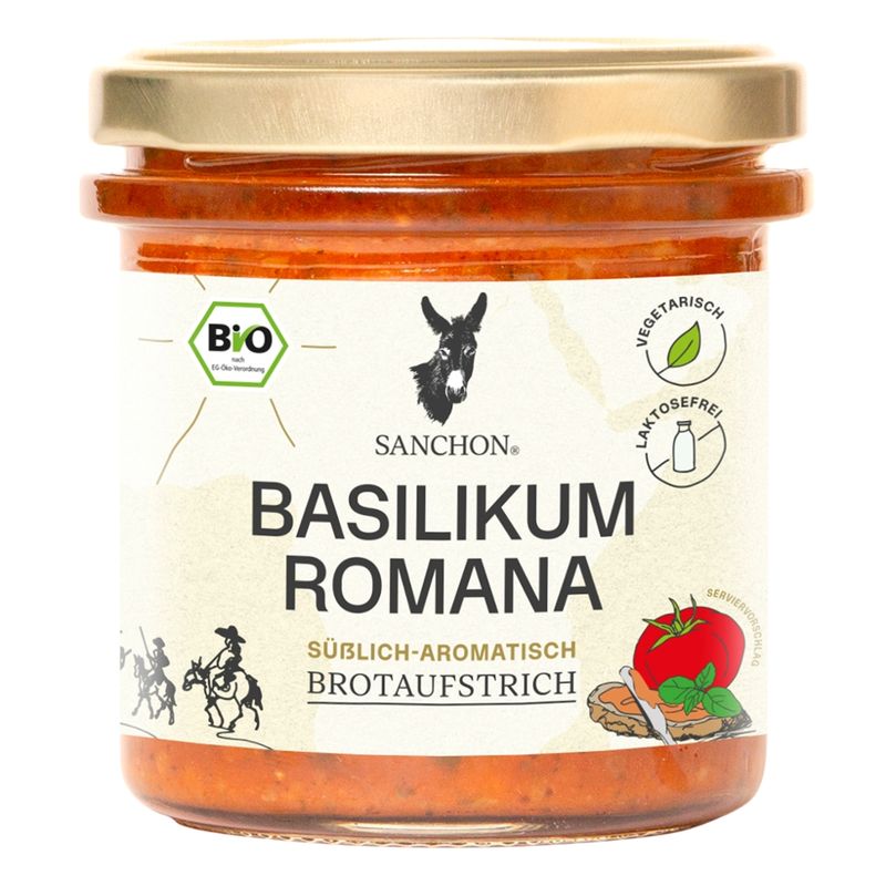 Sanchon BA Brotaufstrich Basilikum Romana, 150g, SANCHON, bio - Produktbild