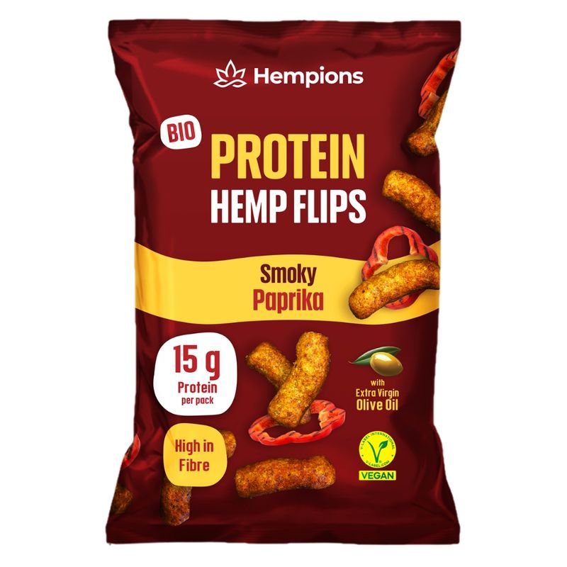 Hempions Bio Protein Hemp Flips Smoky Paprika, 70 g - Produktbild