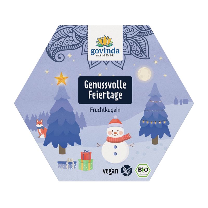 Govinda Govinda Genussvolle Feiertage Fruchtkugeln 200 g - Produktbild