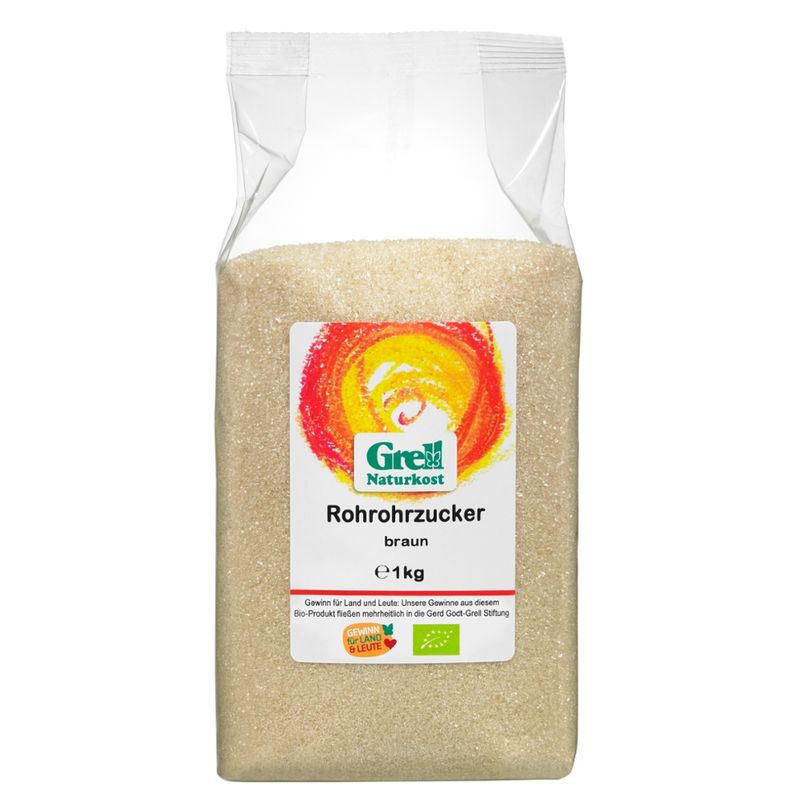 Grell Naturkost Rohrohrzucker braun - Produktbild
