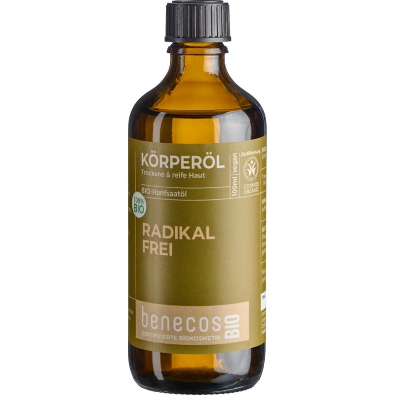 benecos benecosBIO Körperöl Bio-Hanfsaatöl - RADIKAL FREI - Produktbild