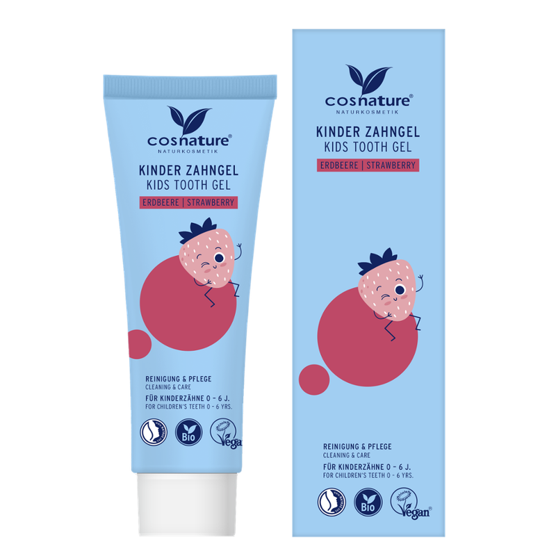 Cosnature  Kinder Zahngel Erdbeere 75ml - Produktbild