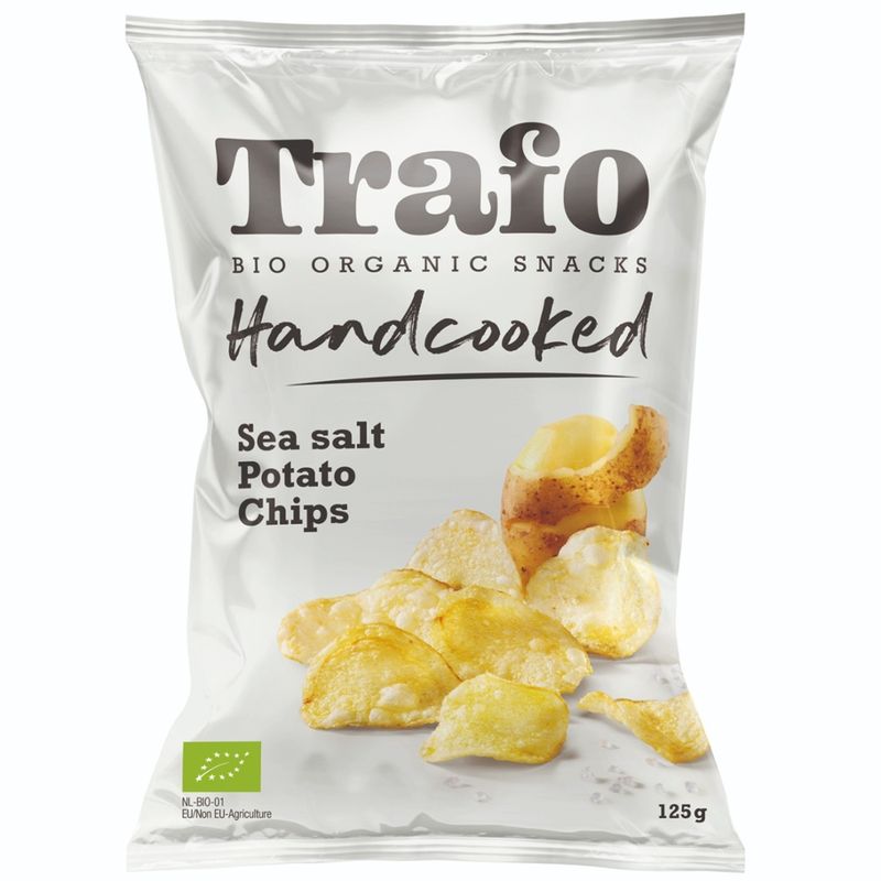 Trafo Handcooked Chips gesalzen 125g - Produktbild