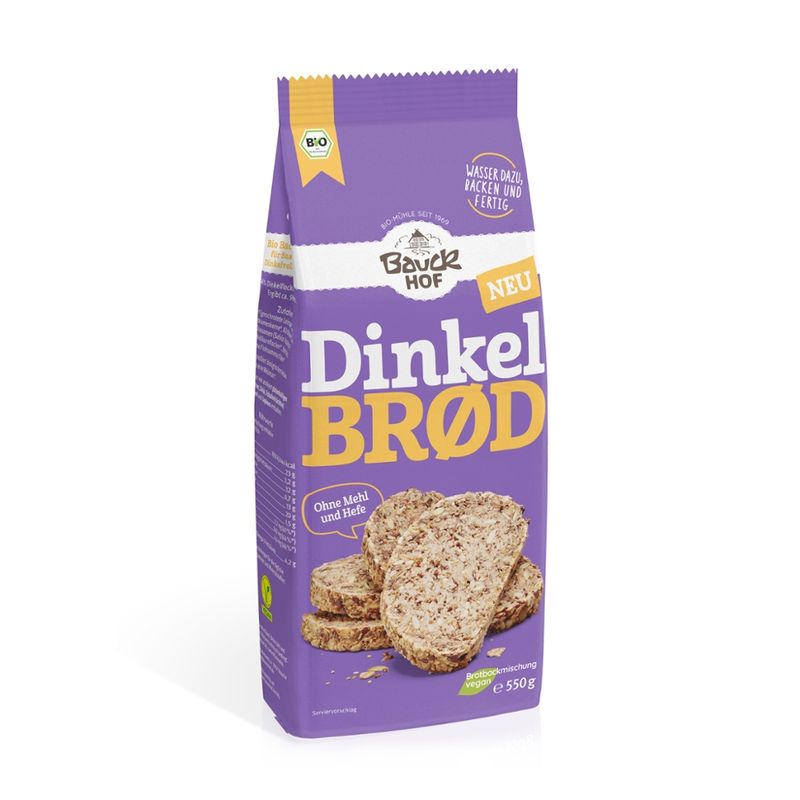 Bauck Mühle Dinkel Brød 550g Bio - Produktbild