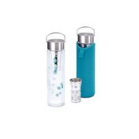 Flowtea® "Trees" doppelwandiges Glas mit Edelstahlsieb - Produktbild