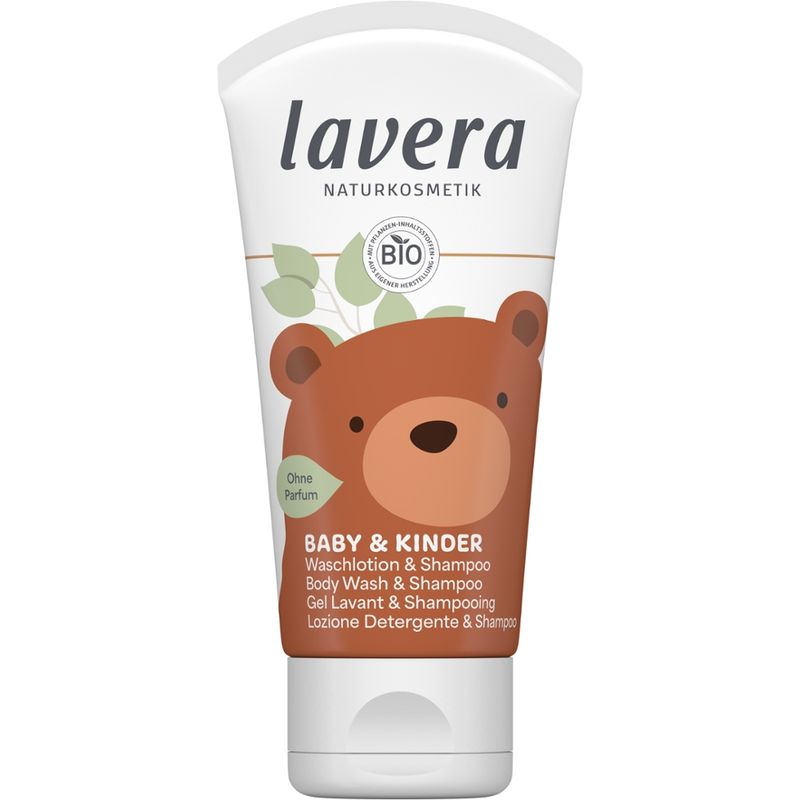 lavera PROBIERGRÖßE BABY & KINDER WASCHLOTION & SHAMPOO - Produktbild