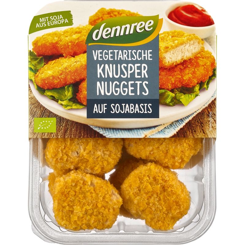 dennree Vegetarische Knuspernuggets auf Sojabasis - Produktbild
