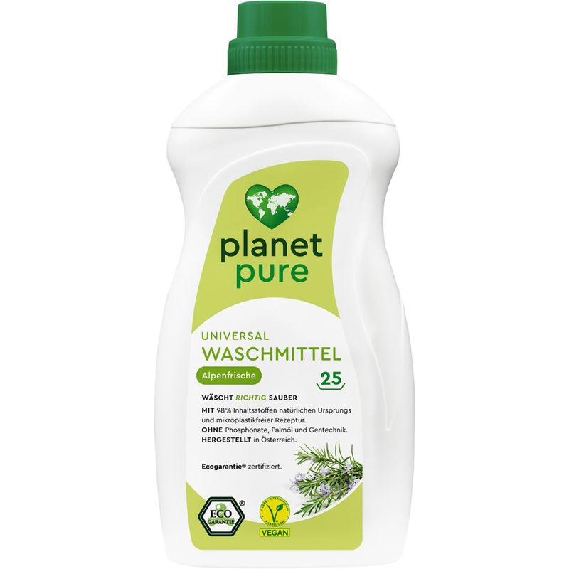 Planet Pure Universal Waschmittel Alpenfrische 25 Wl - Produktbild