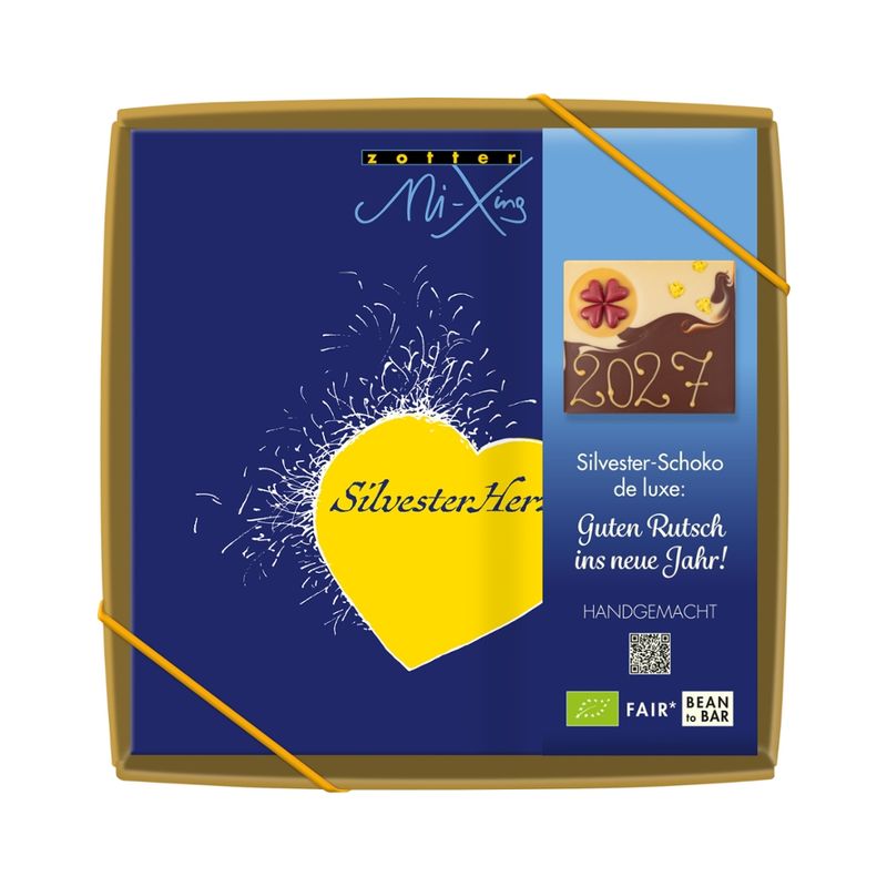 Zotter Schokolade Silvester-Schoko de luxe: Guten Rutsch ins neue Jahr! - Produktbild
