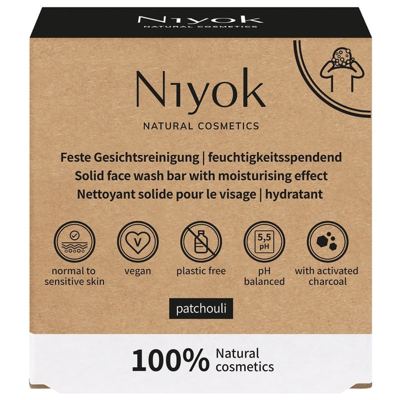 Niyok Feste Gesichtsreinigung Patchouli - Produktbild