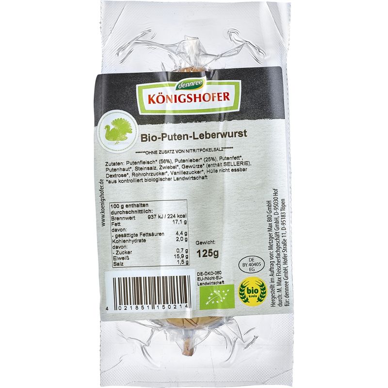Königshofer Puten-Leberwurst - Produktbild