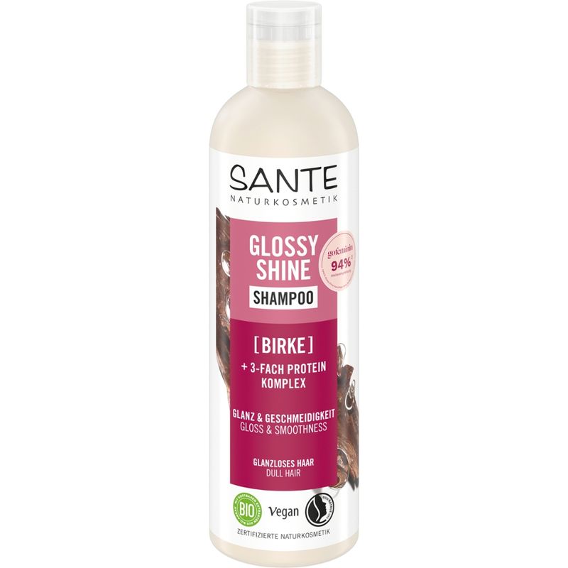 Sante SANTE GLOSSY SHINE Shampoo Birke + 3-Fach Protein Komplex - Produktbild