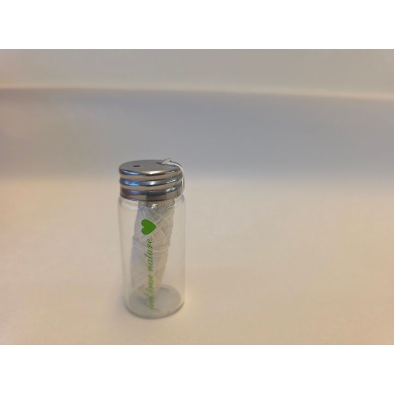 Eliah Sahil Natürliche Zahnseide, 30m, gewachst im Glas zum Nachfüllen, Zero Waste - Produktbild