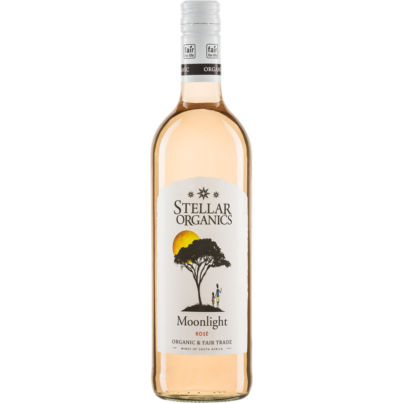 Riegel Erzeugermarken MOONLIGHT Rosé W.O. Western Cape  Stellar Organics - Produktbild