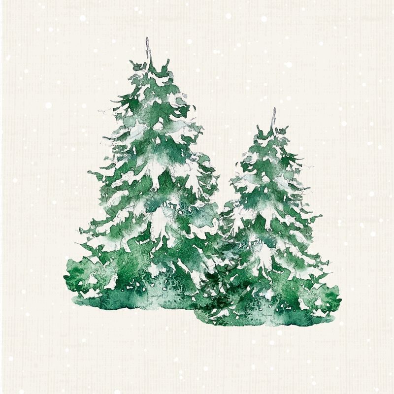 Paper + Design Motivserviette 3-lagig 33x33 cm "Fir trees" - Produktbild