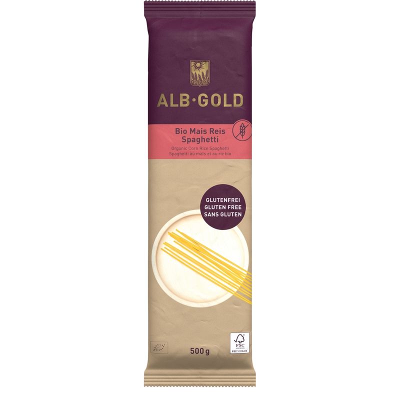 ALB-GOLD ALB-GOLD Bio-Mais-Reis Spaghetti 12x500g - Produktbild