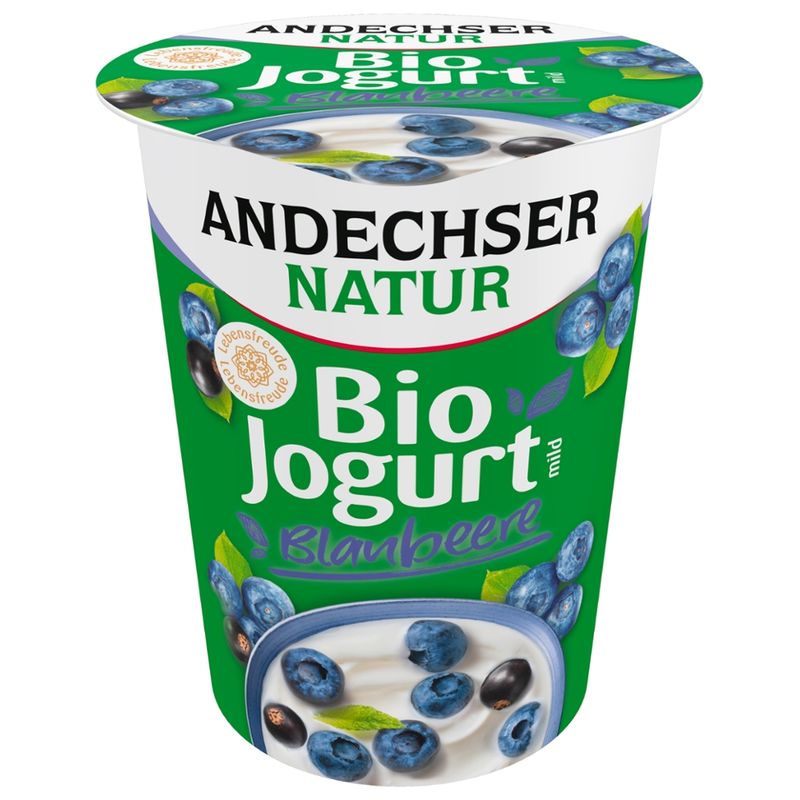 Andechser Natur AN Bio Jogurt Blaubeere 3,8% - Produktbild