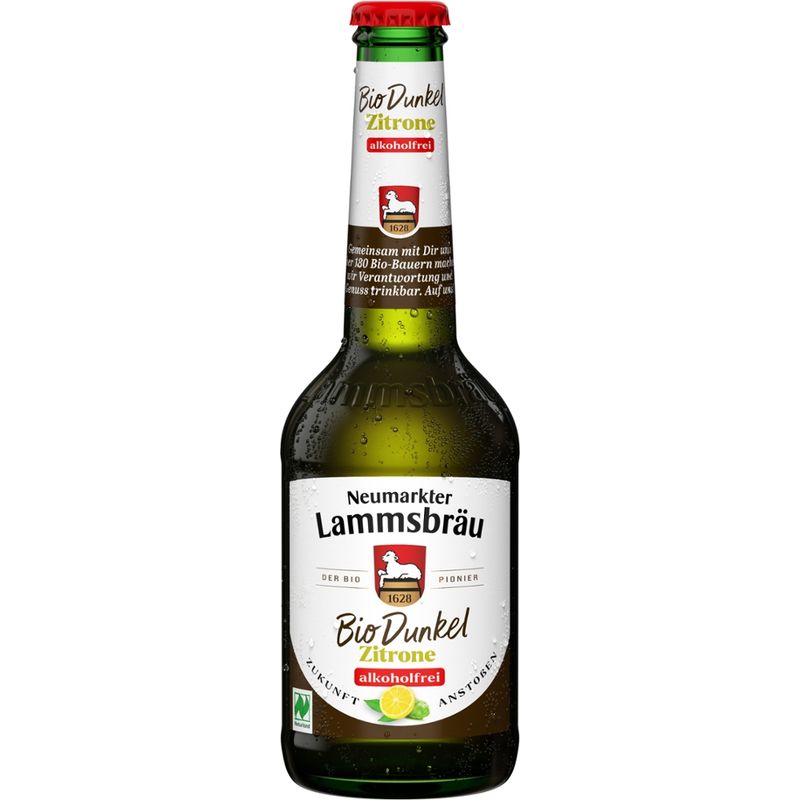 Neumarkter Lammsbräu Neumarkter Lammsbräu Bio Dunkel Zitrone alkoholfrei 0,33l - Produktbild