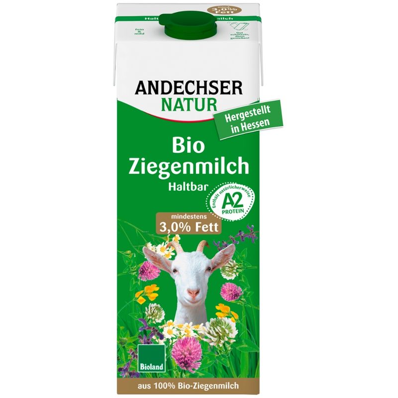 Andechser Natur Bio Ziegen-H-Milch 3,0% - Produktbild