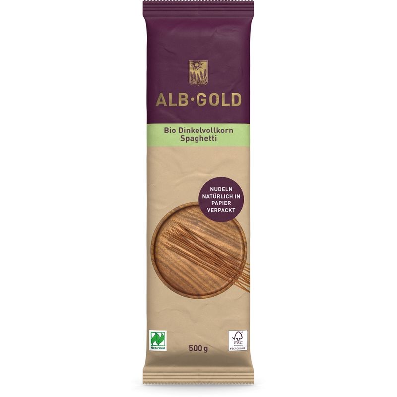 ALB-GOLD AG Bio Dinkelvollkorn Spaghetti 500g - Produktbild