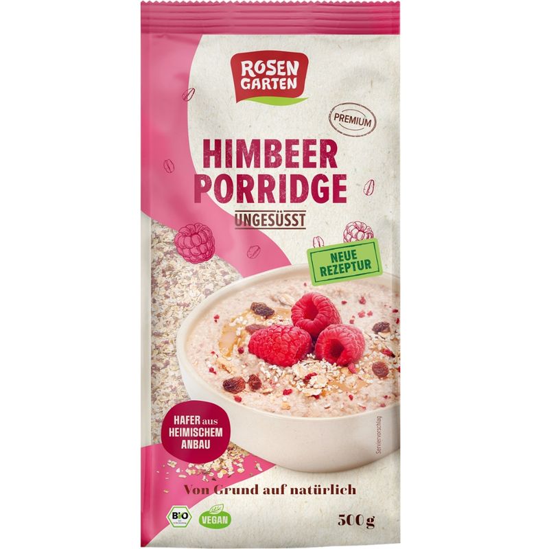 Rosengarten Himbeer-Porridge ungesüßt - Produktbild