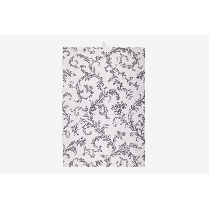 LIVING CRAFTS Küchenhandtuch 1400, 2er Pack, owl/frozen plant, 50X70 cm - Produktbild