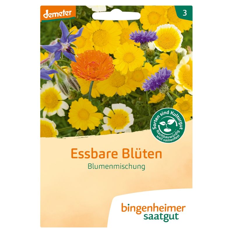 Bingenheimer Saatgut Essbare Blüten - Blumenmischung (Saatgut) - Produktbild