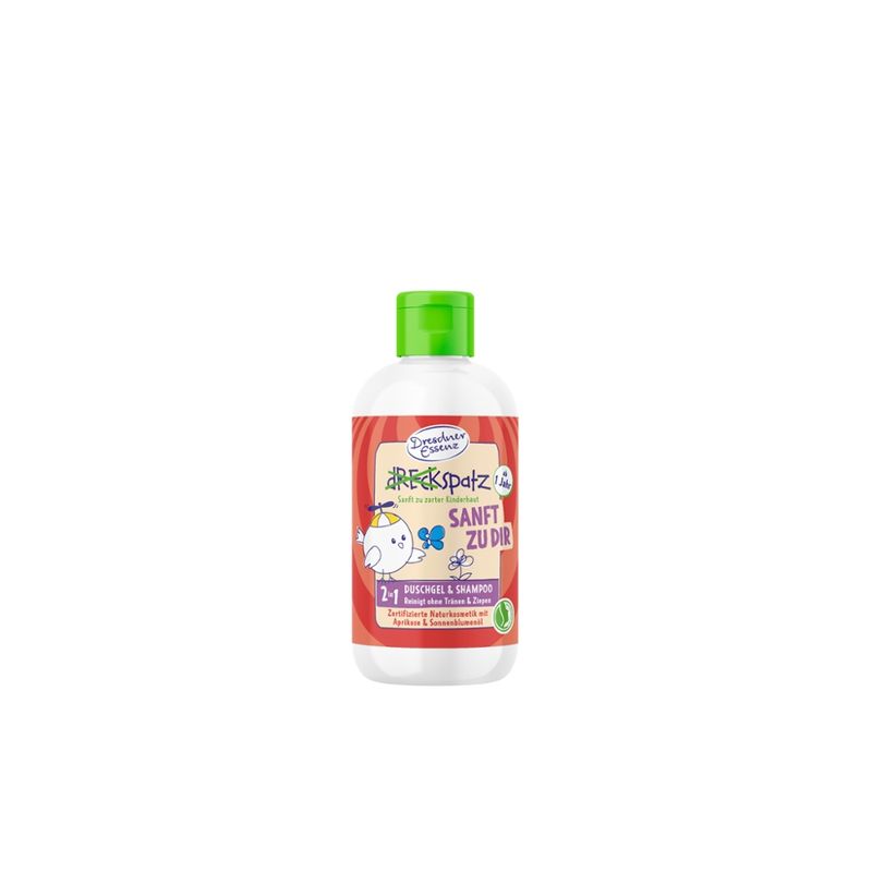 Dresdner Essenz Dreckspatz  DE 2in1 Duschgel Sanft zu dir 250ml - Produktbild