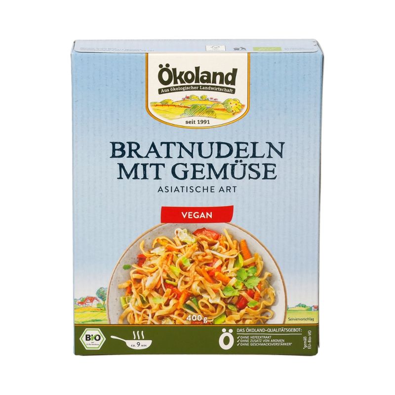 ÖKOLAND Bratnudeln mit Gemüse Asiatische Art - Produktbild