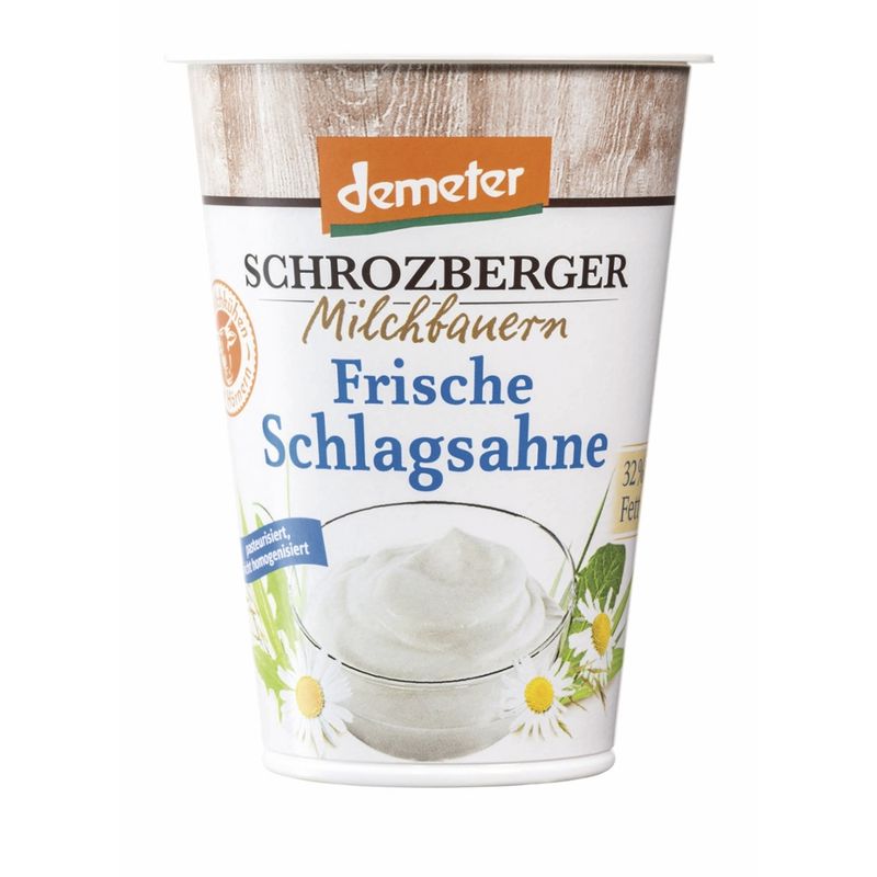 Schrozberger Milchbauern demeter Schlagsahne - Produktbild