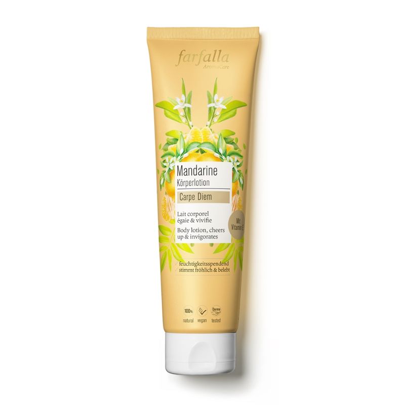 farfalla Mandarine Carpe Diem, Feuchtigkeitsspendende Körperlotion, 150ml - Produktbild