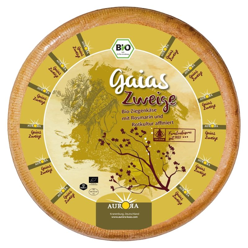 Aurora Gold Gaias Zweige Ziegen Rotkultur Käse - Produktbild