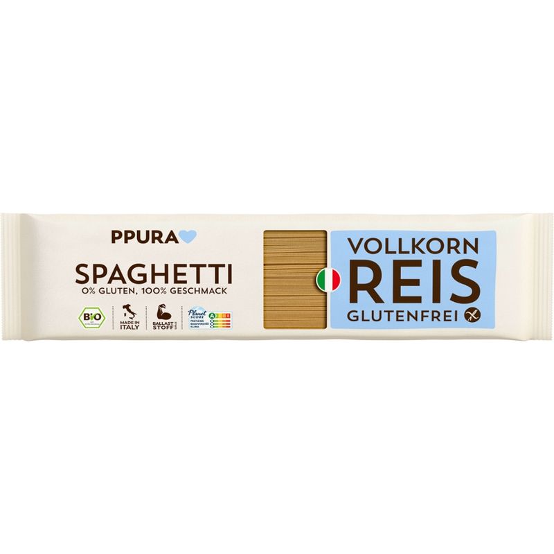 PPURA BIO Spaghetti aus Vollkornreis (glutenfrei) - Produktbild