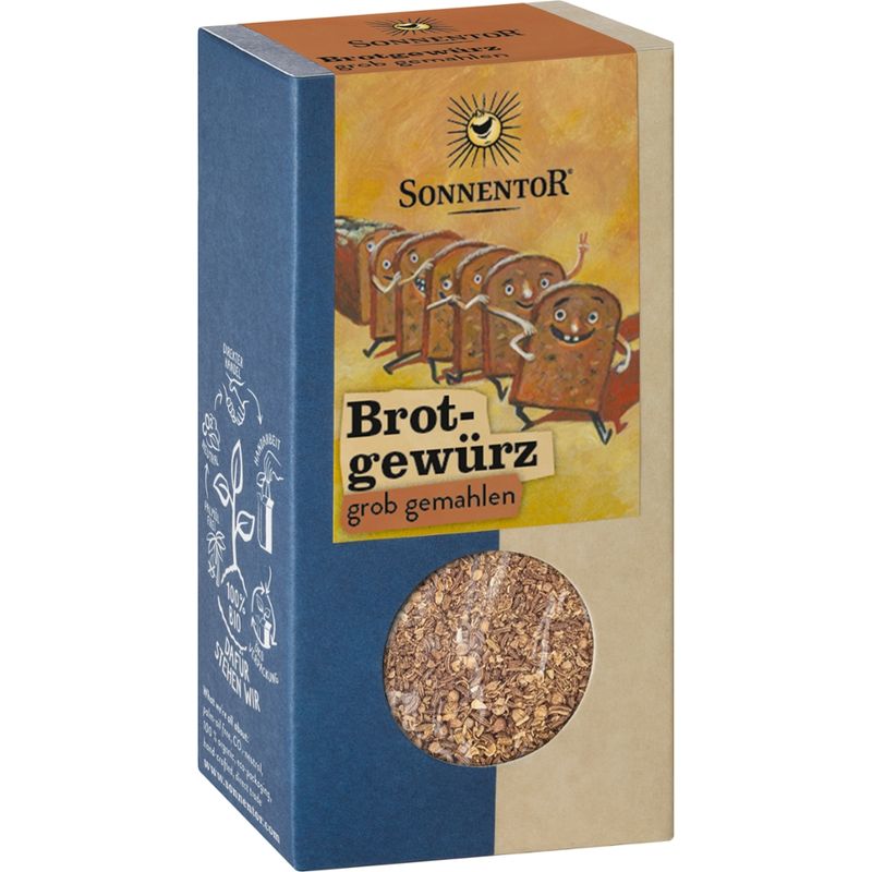 Sonnentor Brotgewürz grob gemahlen, Packung - Produktbild