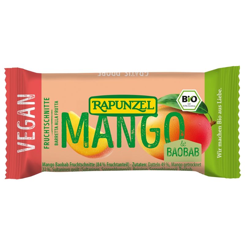 Rapunzel Fruchtschnitte Mango-Baobab - Produktbild