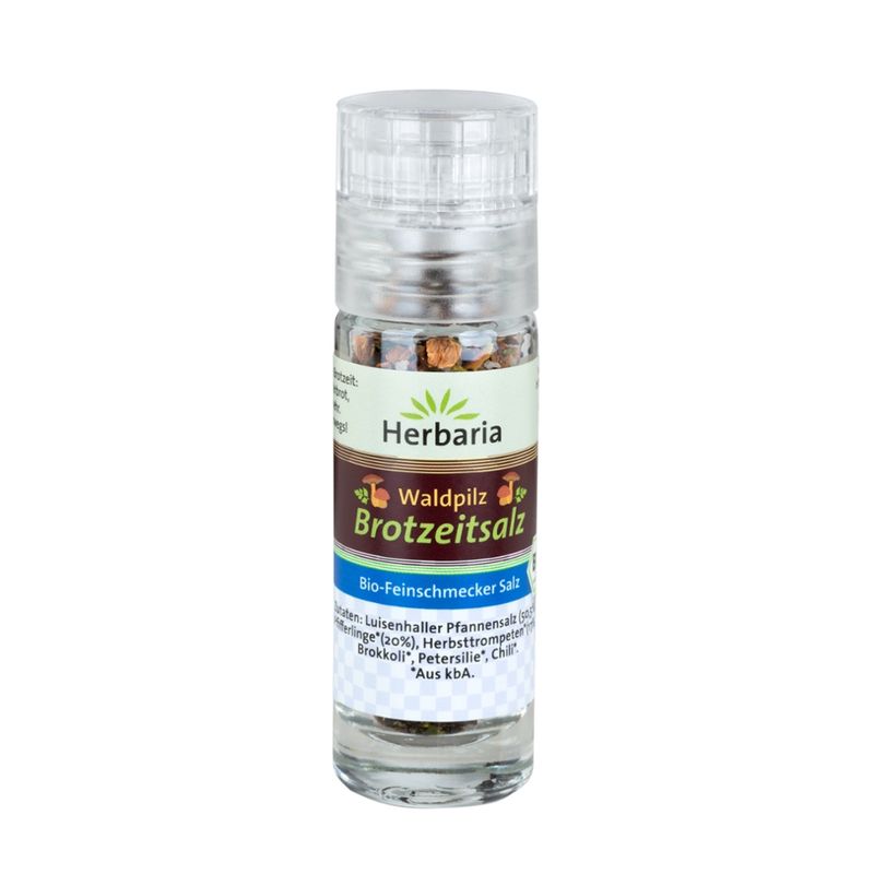 HERBARIA Waldpilz Brotzeitsalz bio Mini-Mühle - Produktbild
