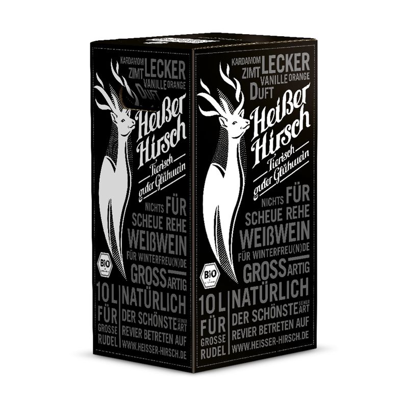 HEISSER HIRSCH HEISSER HIRSCH - Tierisch guter Glühwein (10 l, weiß) - Produktbild