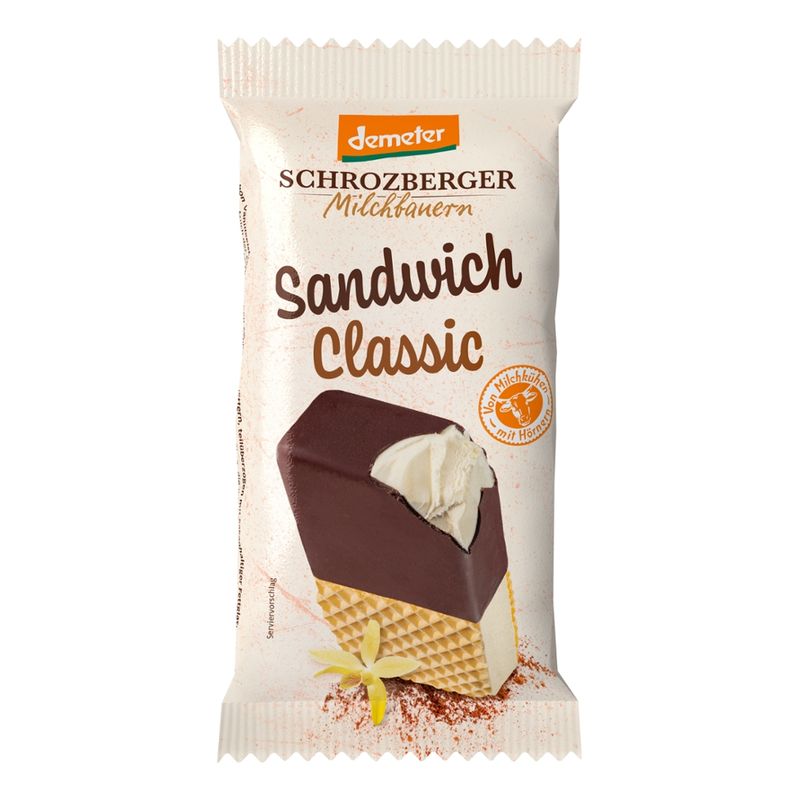 Schrozberger Milchbauern Dem. Sandwich Eis Classic 110ml - Produktbild