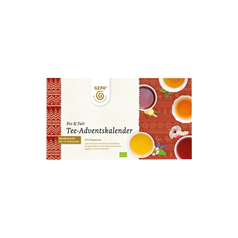 GEPA - The Fair Trade Company Bio Tee-Adventskalender 24 x Teegenuss - Produktbild