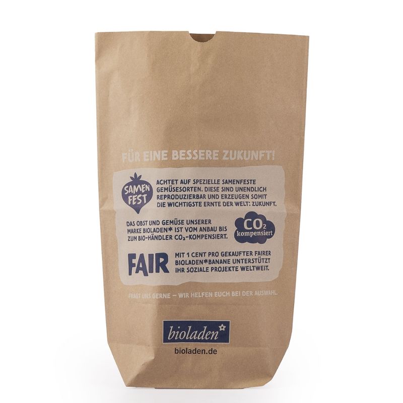 bioladen b*Kreuzbodenbeutel für O+G klein 20x29cm - Produktbild