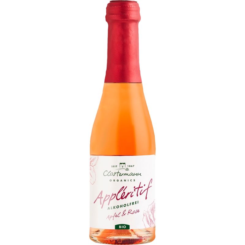 Clostermann Appleritif Apfel & Rose Piccolo (alkoholfrei) - Produktbild
