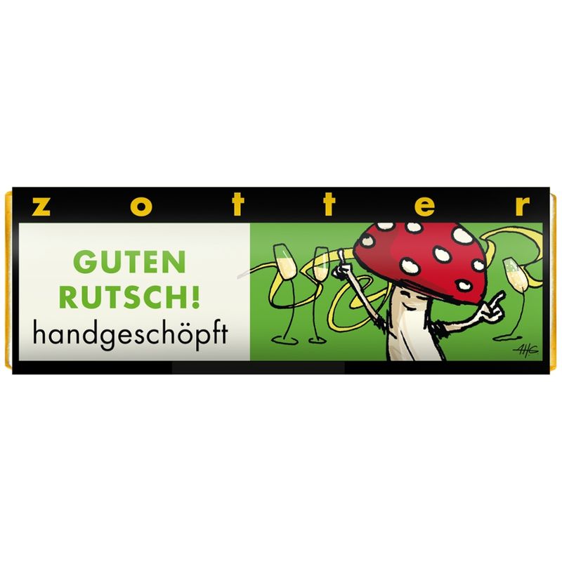 Zotter Schokolade Schoko-Mini "Guten Rutsch"- Marc de Champagne - Produktbild